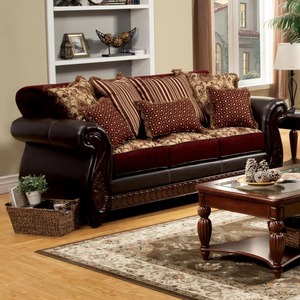 Luxury Victorian Style <b>Sofa</b> Set with Solid Teak <b>Wood</b> <b>Frame</b> and Elegant Upholstery for Classic Home Interior - Product Image 5