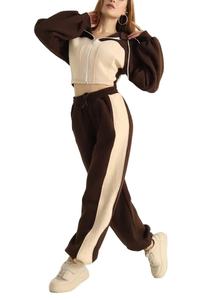 Chándal elegante del mismo Color para mujer, chándales de secado rápido de poliéster 100% para mujer, ropa de entrenamiento deportivo, chándales - Product Image 4