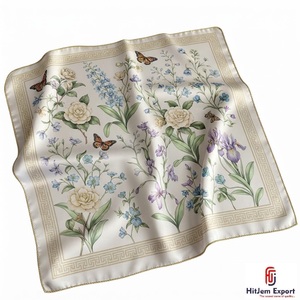 Écharpe de luxe imprimée en tissu doux, marque blanche, faible MOQ, personnalisation de la marque, fabricant textile OEM ODM, sur mesure Bali - Product Image 3