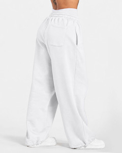 Conjunto Deportivo Personalizado para Mujer con Cremallera Completa, Pantalones Oversize con Ribete Blanco en Contraste, Cintura Elástica, Manga Larga, Conjunto de 2 Piezas - Product Image 6