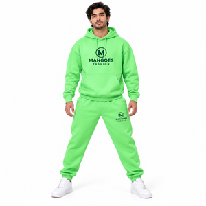 Conjunto Deportivo de Alta Calidad en Mezcla de Algodón con Logotipo Bordado e Impresión Gráfica Personalizada para Correr, Gimnasio y Deportes de Ocio, Uniforme de Club - Product Image 3