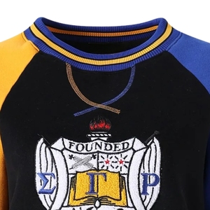 เสื้อสเวตเชิ้ตแขนยาว Sigma Gamma Rho สีดำ แต่งลายปักที่กระเป๋า  ผ้าขนแกะอุ่นสบาย สวมใส่สบายๆ  OEM ODM - Product Image 5
