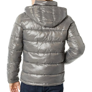 Veste d'hiver pour homme personnalisable, style designer, rembourrée, à capuche, avec logo sur le devant, taille plus, manteau d'hiver - Product Image 4