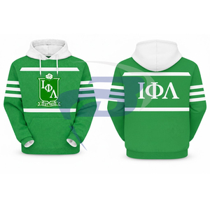 Vestido con Capucha Oversize de la Hermandad Iota Phi Lambda IPL - Talla Grande, Transpirable, Antiarrugas, Estilo Urbano Otoñal - Product Image 3