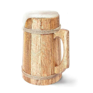 แก้ววิสกี้ไม้แกะสลักเคลือบเงา Timber Craft พร้อมหูจับที่สะดวกสบาย - Product Image 1