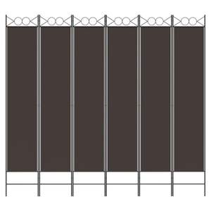 ฉากกั้นห้องผ้า 6 แผง สีน้ำตาล ขนาด 94.5"x86.6" พร้อมฉากกั้น - Product Image 3