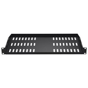 2 Pezzi Mensola per Rack Server 1U, Profondità 10"/254mm, Carico Massimo 50 Libbre, Montaggio a Parete Ventilato, Capacità 18U/22U - Product Image 4