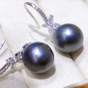 Boucles d'oreilles en perles d'eau douce naturelles, argent 925, crochet d'oreille, véritable chanvre dégradé, 4-10 mm, cercle parfait, légers défauts, boîte cadeau incluse - Product Image 4