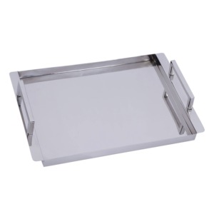 Rectangular Metal Storage <b>Tray</b> Polished Finish Minimalist Design For Table Top Organization - Product Image 5
