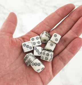 Handmade Square Real Touch Natural Bone <b>Dice</b> Customizable Vintage Look Tabletop Gaming Indian Buffalo Crafts Wholesale - Product Image 2