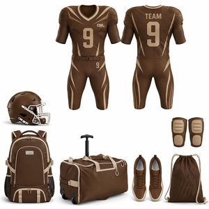 Conjunto de Fútbol Americano Sublimado para Hombre con Jersey, Pantalones, Casco y Paquete Deportivo Completo de Primera Calidad - Product Image 1