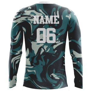 เสื้อฟุตบอลแขนยาวผู้ชาย เสื้อซ้อมฟุตบอลแบบกำหนดเอง ผ้าโพลีเอสเตอร์ระบายอากาศ ขายส่งจำนวนมาก - Product Image 6