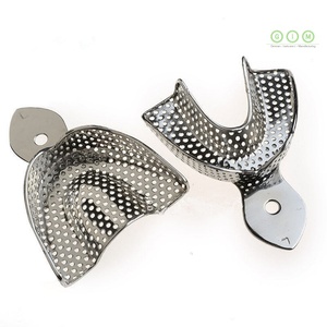 Juego de Bandejas de Impresión Dental de Alta Calidad, Acero Inoxidable, Superior e Inferior, Autoclavables, Diseño Perforado para Uso Clínico - Product Image 4