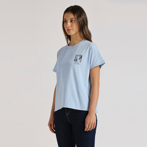 T-shirt à col rond pour femme, appliques, coton biologique, tissu doux, manches courtes, vêtements décontractés d'été, personnalisable pour la vente en gros - Product Image 3