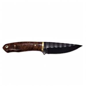 Cuchillo de Cocina Artesanal de Acero al Carbono Forjado con Mango de Madera de Nogal y Latón - Product Image 4