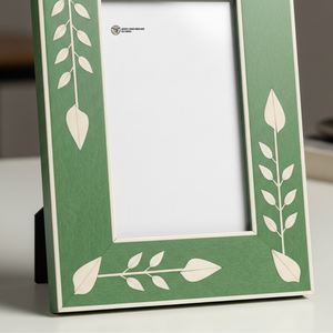 Cadre photo effet marbre vert, cadre artisanal de qualité supérieure - Product Image 4