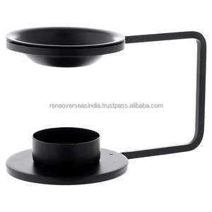 Quemador de Incienso de Hierro Negro de 10 cm (4 Pulgadas) con Carbón Aromático de Sándalo y Agarwood para Otoño, Primavera y Verano - Product Image 4