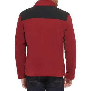 Veste polaire zippée pour homme avec logo personnalisé sur le devant, col montant vintage, hiver - Product Image 2