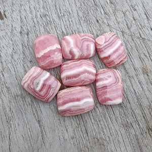 Natural Rhodochrosite <b>Cushion</b> Rectangle Cabochon, Flat <b>Back</b> Calibrated Pink Loose Gemstone - Product Image 5