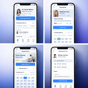 Advanced Appointment Booking Mobile App with Admin Panel for Scheduling Calendar Integration Reminders and User Management - Product Image 2