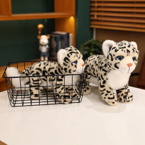 Peluche de Leopardo de las Nieves, 31cm-50cm, Juguete de Animal Salvaje de Peluche Suave para Niños, Unisex - Product Image 3