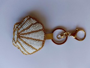 Customized Shape Woven Eco-Friendly Fruit Pattern Carabiner Keychain Felt Material Durable <b>Bag</b> <b>Charm</b> - Product Image 2
