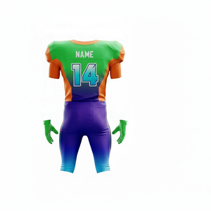 Uniforme de Fútbol Americano Personalizado al por Mayor 2026 |   Camiseta Deportiva Unisex de Manga Corta y Transpirable |   Color del Logotipo OEM de Fábrica - Product Image 3