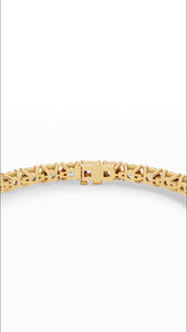 Pulsera de tenis de 12 quilates de plata 925 al por mayor, fabricante y proveedor de joyería fina OEM, diamante redondo alargado de cuatro puntas cultivado en laboratorio - Product Image 6