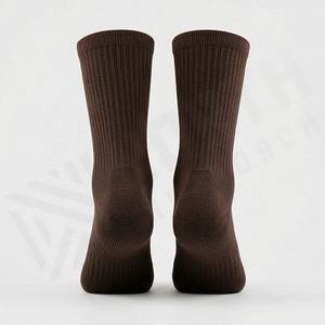 Calcetines de algodón transpirables con espuma y letras, cuello redondo, para hombre, de alto rendimiento, duraderos, suaves, para gimnasio, informales, cómodos, color personalizado, ajuste perfecto, pares. - Product Image 2
