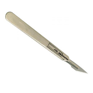 Cuchillo Quirúrgico Tipo Espada con Mango BP y 4 Hojas de Acero Inoxidable, Mango de Cuchillo Quirúrgico de Metal, Duradero, para Cirugía de Precisión - Product Image 3