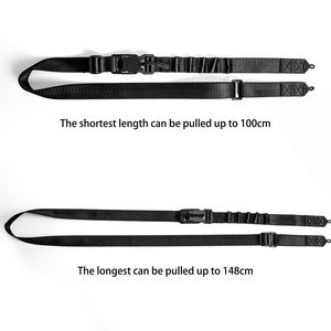 New Arrivals Customized Logo Black Universal Crossbody Cell Phone Lanyard Adjustable Phone Strap with Detachable Patch Nylon - Product Image 3