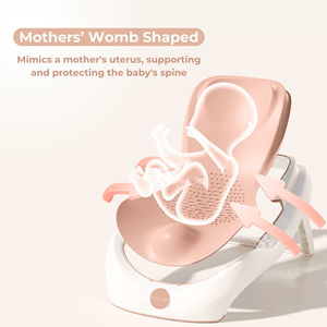 Polka Tots Tiny Tubsy Baby Bather Support de bain nouveau-né-Rose - Product Image 6