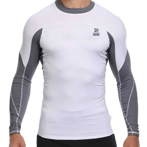 2026 New Arrival Men <b>Compression</b> <b>Shirts</b> New Style Custom Size Eco-Friendly Breathable Quick Dry Spandex/Polyester OEM Services - Product Image 1