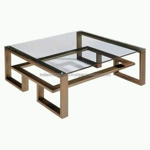 Mesa lateral de cobre martillado, aspecto étnico - Product Image 2