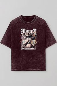 Vintage Print Cotton Retro Wash Streetwear Stylish Everyday outfit Distressed graphic mens tshirt - Product Image 3