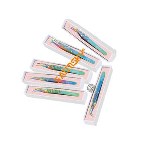 Outil professionnel d'application de cils, pince à épiler en acier inoxydable, fournitures pour extensions de cils, outils noirs et dorés, extensions de haute qualité - Product Image 2