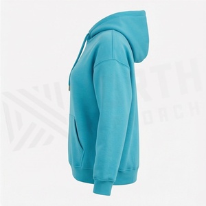 <b>Drop</b>-Shoulder Hoodies For Women Oem Custom Logo High Quality Heavyweight Oversized Winter Cotton Hooded Apparels Tops - Product Image 3