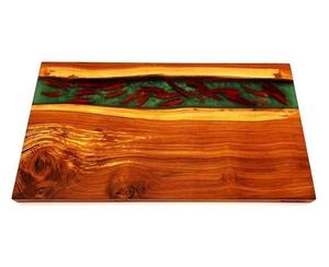 Tabla de servir de resina epoxi y madera sostenible UO, la más vendida, forma personalizada, 2.0 cm de grosor, apta para lavavajillas, para cortar queso - Product Image 4