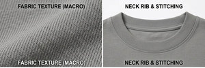 T-shirt personnalisé avec logo imprimé en relief 3D, T-shirt homme surdimensionné, T-shirt uni épais, col rond, coupe courte et ample - Product Image 4