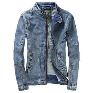 Custom Logo Canvas <b>Denim</b> <b>Jacket</b> for Men & Boys Casual Breathable Windproof Eco-Friendly Winter Streetwear <b>with</b> Button Front - Product Image 4