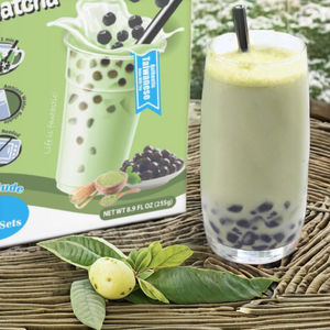 Kit de préparation de thé aux perles de matcha instantané Alody - 3 ensembles/boîte avec perles de tapioca sans additifs - Product Image 2