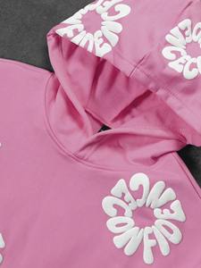 Sweat à capuche ample pour homme, coupe boxy, imprimé, style streetwear, décontracté, pour la gym, en coton épais de qualité supérieure, coupe relaxée - Product Image 4