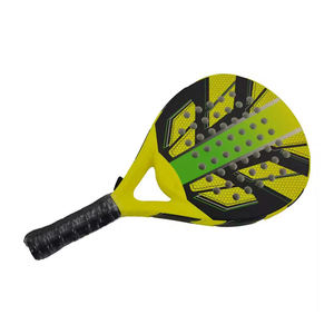 Raquette de padel professionnelle intermédiaire en fibre de carbone OEM PC 18K/24K, imprimée sur mesure, écologique, haute élasticité EVA - Product Image 3