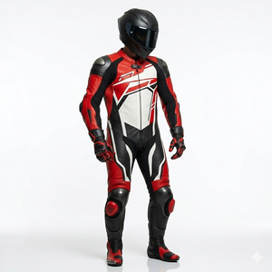 Traje de Motocicleta Personalizado de Última Moda, Chaquetas de Motocicleta de Cuero Genuino y Traje de Motociclista para Carreras, Traje de Motocicleta para Carreras Callejeras - Product Image 5