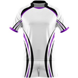 Men's White Purple Black Striped Sporty <b>T</b>-<b>Shirt</b> And Shorts Set Mock Neck Quick Dry <b>Polyester</b> Spandex Summer Wear - Product Image 3