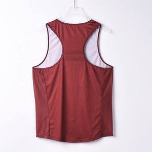 Nouveau débardeur unisexe respirant à séchage rapide, col en V, imprimé, côtelé, en polyester, coupe classique, toutes saisons - Product Image 3