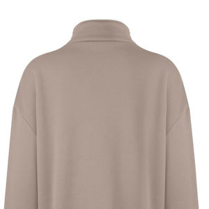 Sweat-shirt à col zippé de haute qualité avec logo personnalisé, vêtement de détente printemps-automne, pull en laine uni à manches longues, sweat-shirt à quart de zip - Product Image 3