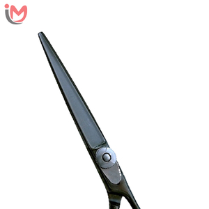OEM Service Professional Beauty Scissors 3-Hole Barber Hair Styling Tool Removable Steel Finger <b>Ring</b> Sharp <b>Titanium</b> Coated <b>Black</b> - Product Image 3