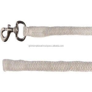 Cómoda cuerda de plomo de caballo de algodón natural con gancho de presión de latón resistente pedido al por mayor aceptado - Product Image 1