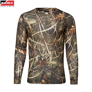Oem Outdoor Hunting T Shirt Mens Camo Design Lightweight Breathable Comfortable Durable Hunting Wear - Product Image 1